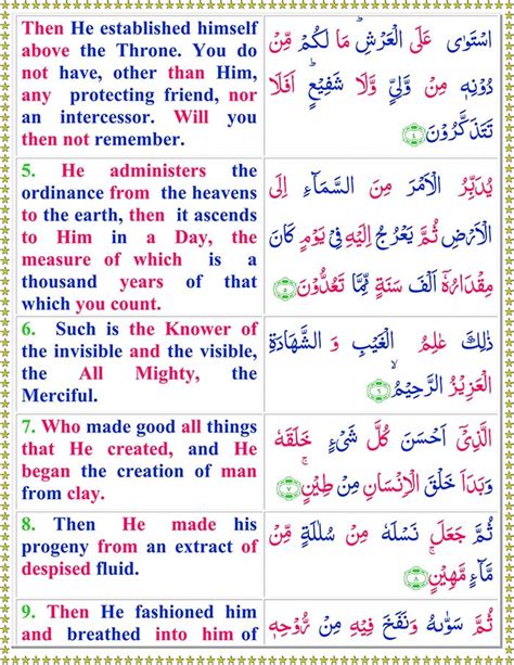 Read Surah As Sajdah Online With English Translation