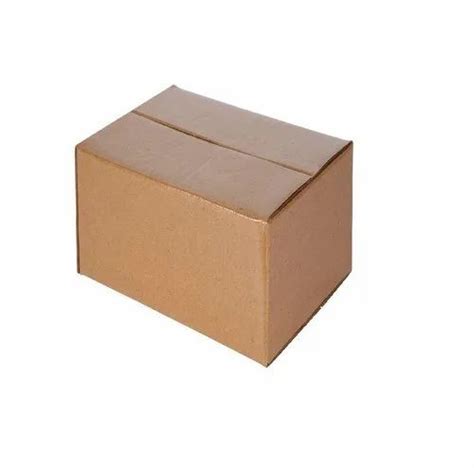 Brown Rectangular Plain Laminated Corrugated Box Size Lxwxh Inches