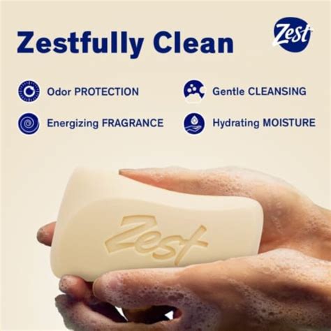 Zest® 8 Pack Bar Soap With Cocoa Butter And Shea Moisturizing 8 Ct 4