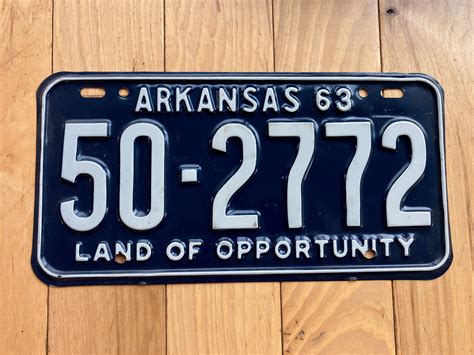 1963 Arkansas License Plate – RusticPlates