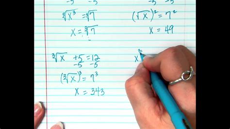 Solving Equations With Cubes And Cube Roots Youtube