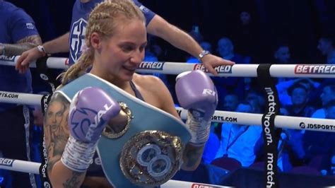 Ebanie Bridges Wins Ibf World Bantamweight Title Over Maria Cecilia