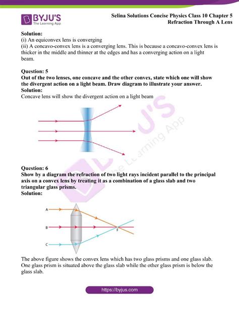 Selina Solutions Concise Physics Class 10 Chapter 5 Refraction Through