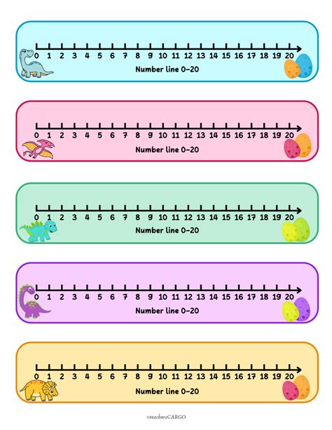 Addition And Subtraction Within 20 Printable Number Lines To 20