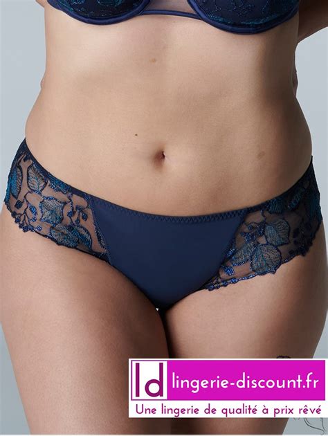 Slip Bleu Infini SIMONE PERELE LUMINEUSE Sur Lingerie Discount Fr