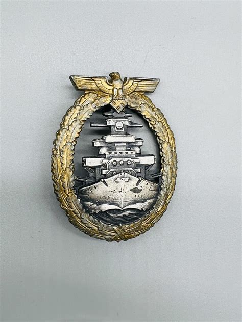 Kriegsmarine High Seas Fleet Badge By Schwerin I Ww German Militaria