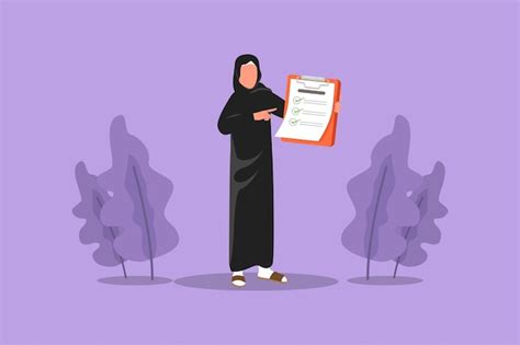 Premium Vector Graphic Flat Design Drawing Arab Businesswoman