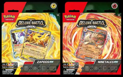 Deluxe Battle Decks Zapdos Ex Ninetales Ex Coded Yellow