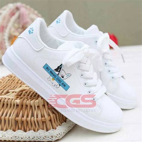 Jual Sepatu Sneakers Snekers Casual Korean Style Wanita Cewek Terbaru