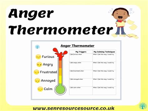 Get 30 Effectively Anger Thermometer Worksheet Simple Template Design