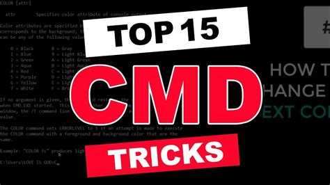 Top 15 Command Prompt Tricks In Tamil Top 15 Basic Cmd Tricks 15 Amazing Shortcuts Tamil