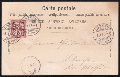 Lithokarten Gruss Vom Vierwaldst Ttersee Briefmarken