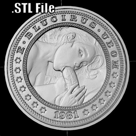 STL File Nude Coin Style Relief STL File CNC 3D Print XXXX 106B
