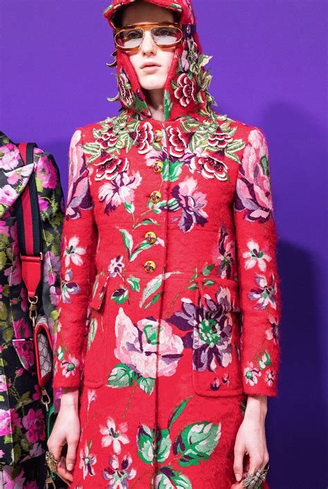 Extraordinary Fabrics In Gucci Fall Winter 2017 A Jacquard Coat