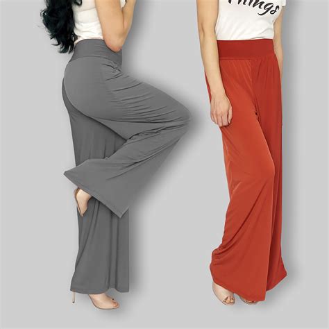 Pull On Wide Leg Diy Palazzo Pants Sewing Pattern For Women W Etsy