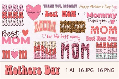 Mother S Day Sublimation Png Bundle Graphic By Cute Favorite Designs