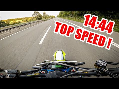 Husqvarna FE 450 SUPERMOTO TOP SPEED GPS YouTube