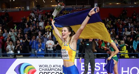 Mahuchikh Wins Emotional High Jump Gold For Ukraine