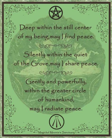 `i Hope I Radiate Peace Magick Pagan Wiccan Spells