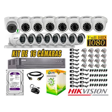 Ripley Hikvision C Maras Vigilancia Kit Full Hd Tb Camara