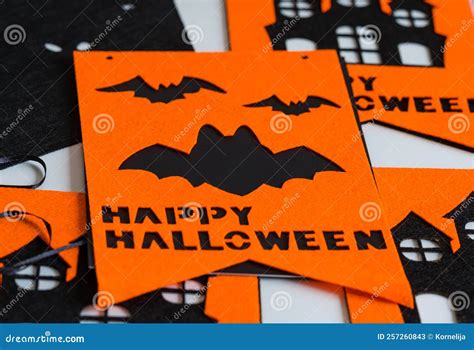 Happy Halloween Festive Garland Or Banner Stock Image Image Of