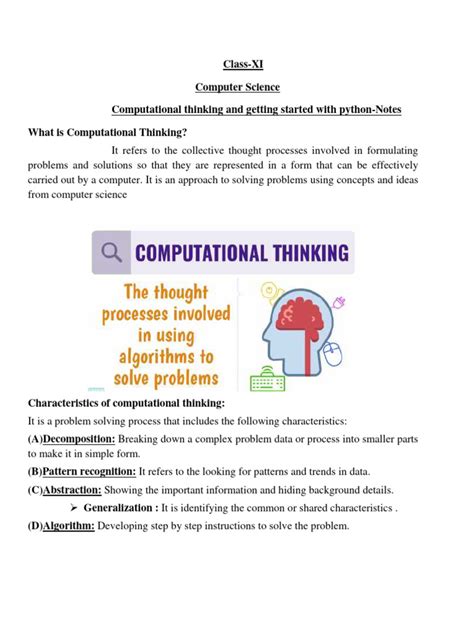 11computer Science-Computational Thinking & Getting Started With Python ...