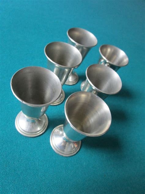 Revere Pewter Cordial Cups Shot Glasses Set Of 6 [ Smll] Ebay