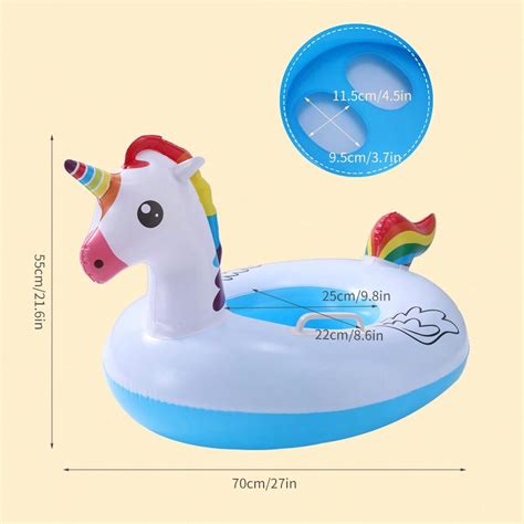 1 Pezzo Anello Da Nuoto Gonfiabile Per Bambini Con Sedile Design