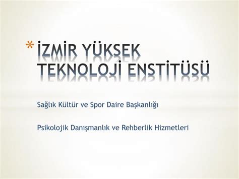 Ppt Zm R Y Ksek Teknoloj Enst T S Powerpoint Presentation Free