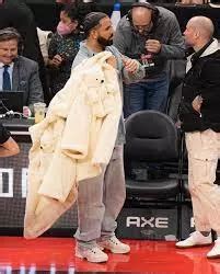 Drake Stole The Spotlight At The Raptors Game In A Striking Teddy Bear