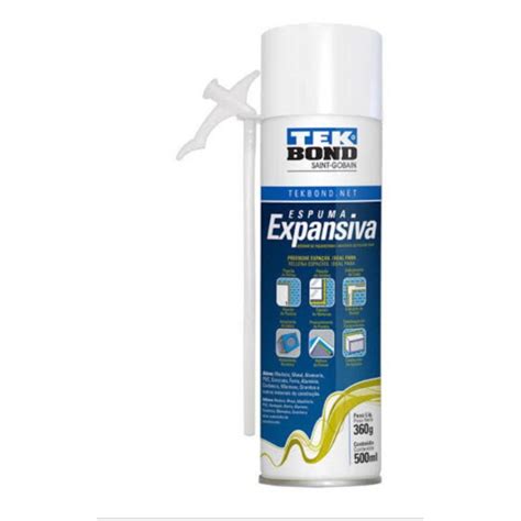 Espuma Expansiva Tekbond Poliuretano 360G 500Ml Shopee Brasil