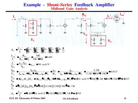 Ppt Shunt Series Feedback Amplifier Ideal Case Powerpoint