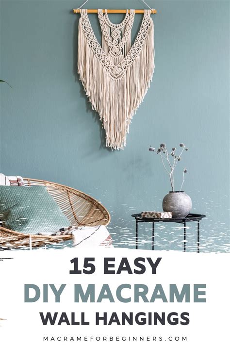 15 DIY Easy Macrame Wall Hangings For Beginners Macrame For Beginners