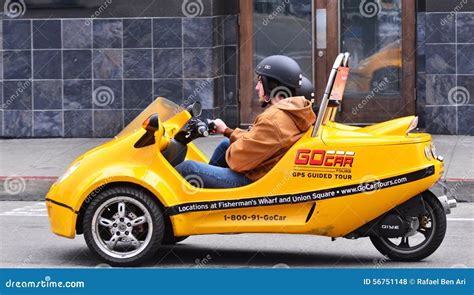 Tourists Drive a GoCar in San Francisco, California Editorial Stock Photo - Image of california ...