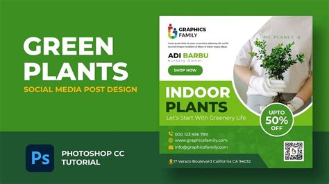 Create An AMAZING Garden And Plants Shop Social Media Post Template In