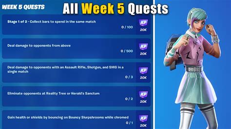 Complete Week 5 Weekly Quests Guide Fortnite Chapter 3 Season 4 Youtube