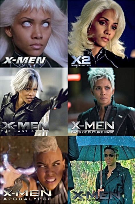 Storm Evolution Throughout The X Men Movies X Men Evolution X Men Marvel Women