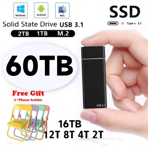 USB 3 1 SSD External Moblie Hard Drive Portable High Speed Hard Disk