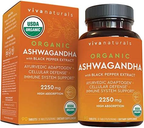 Amazon Nutririse Organic Ashwagandha Root Capsules With Black