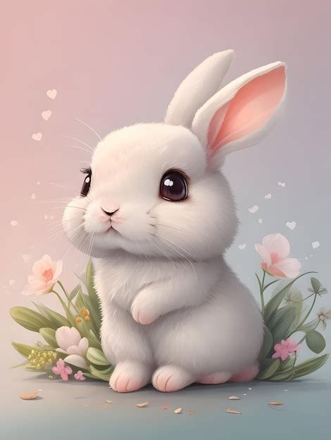 Premium AI Image | Cute bunny illustration