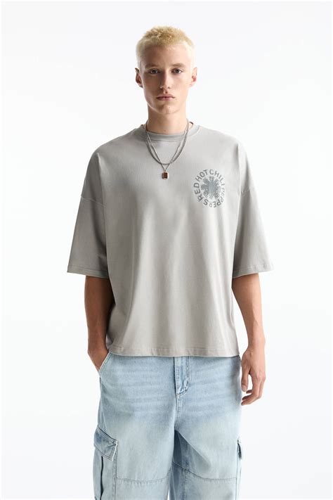 Red Hot Chili Peppers Soluk Efektli T Shirt Pullandbear