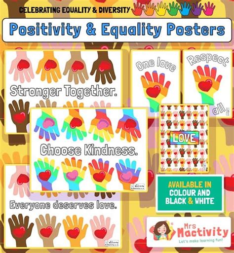 Celebrating Equality And Diversity Classroom Posters Equality And