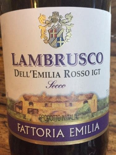 Fattoria Emilia Lambrusco Dell Emilia Rosso Secco Vivino Australia