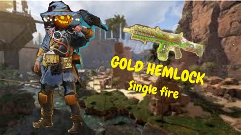 1st Apex Video Getting 1700 Damage With Gold Hemlock Single Fire