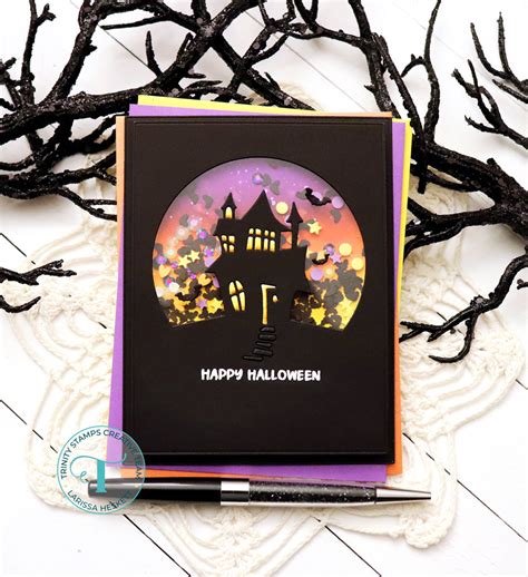 Happy Halloween Shaker Card Trinity Stamps