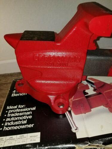 Vintage Craftsman 4 12 Bench Vise Pipe Jaws Anvil 3915186 Collectible