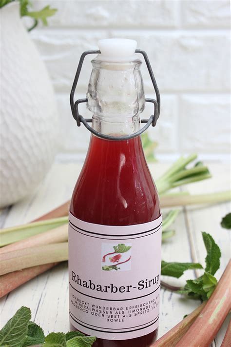 Rhabarber Sirup Rezept Selbstgemacht