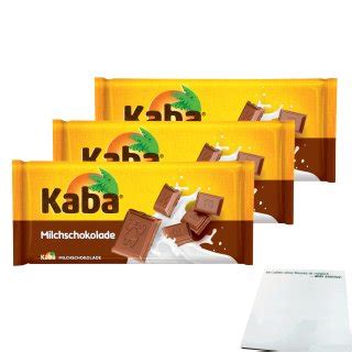 Kaba Schokoladentafel Milchschokolade 3er Pack 3x100g Packung Usy