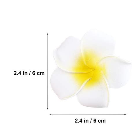 Buy 100pcs 6CM Plumeria Hawaiian Foam Frangipani Flower For Wedding