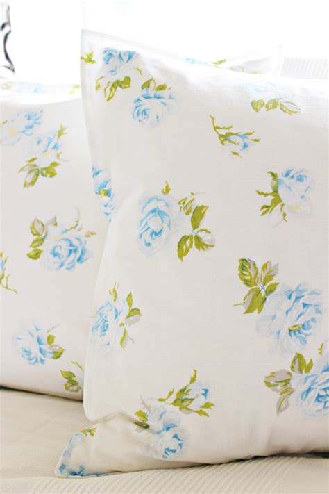 Happy At Home: Pillow Covers From Vintage Sheets